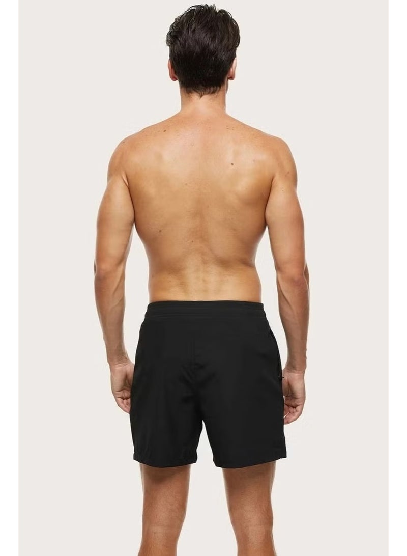 Angelsin Men's Basic Standard Size Swimsuit with Zipper Pocket Swim Shorts - Image 2